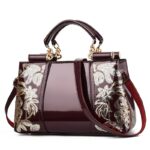 Bolso de cuero con bordado para mujer, bandolera de lujo 4