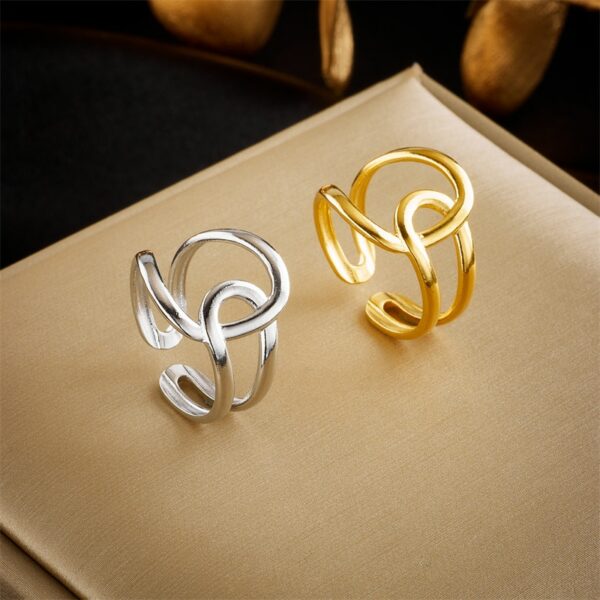 Anillo abierto de acero inoxidable 316L 5