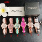 Reloj de cuarzo de oro rosa para mujer 6