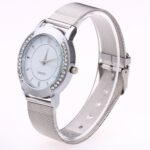 Reloj de pulsera analógico de acero inoxidable para mujer 4