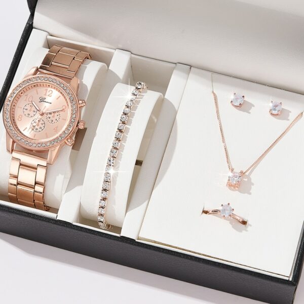 Juego de 6 piezas de reloj de lujo para mujer 1
