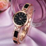 Reloj de pulsera de cuarzo con diamantes de imitación de acero inoxidable para mujer, pulsera de moda Unisex, 2022 30