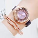 Relojes de moda para mujer, de lujo, con hebilla magnética de cuarzo 3