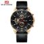 Reloj deportivo de lujo para Hombre, cronógrafo de pulsera de cuero, estilo militar, informal 13