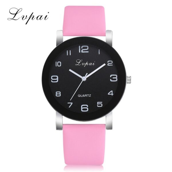 Lvpai-Reloj de pulsera de cuero para Mujer 4