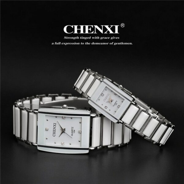 Reloj de cuarzo con diamantes de imitación para mujer 5