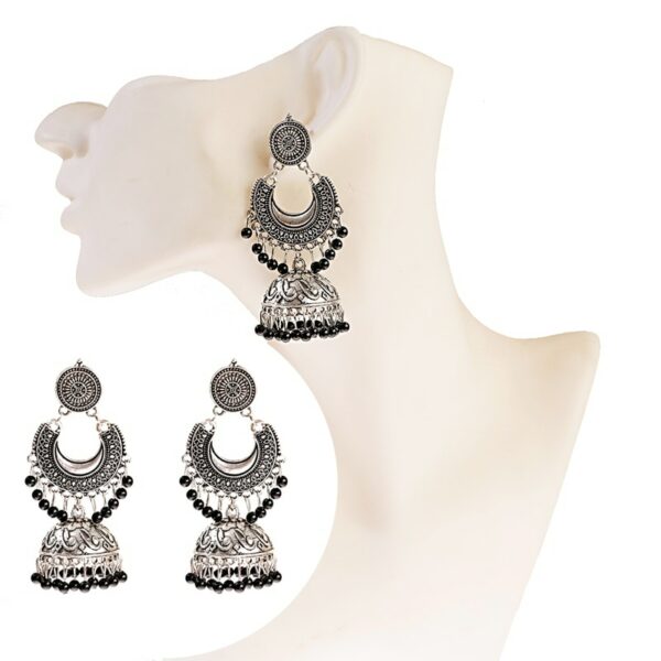 Pendientes Retro Con Campanas Turcas Aretes De Borla Indio, Jhumka 6