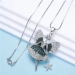 Collares Llamativos De Ángel Verde 3