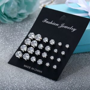 Juego De Pendientes De Boda Brillantes Joyería De Cristal