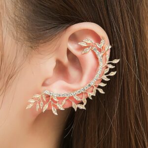 Pendientes De Clip Con Diamantes De Imitación Para Mujer Aretes De Cristal